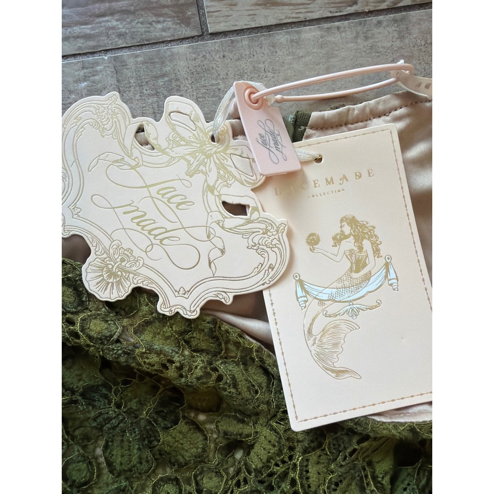 LACEMADE OLIVE LACE MIDI SKIRT 3X Curve&Plus Enchanted Forest Skirt - Picture 11 of 12